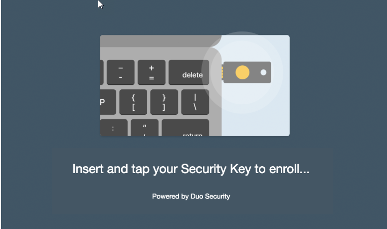 Duo; security key