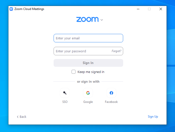 Select SSO in the bottom left