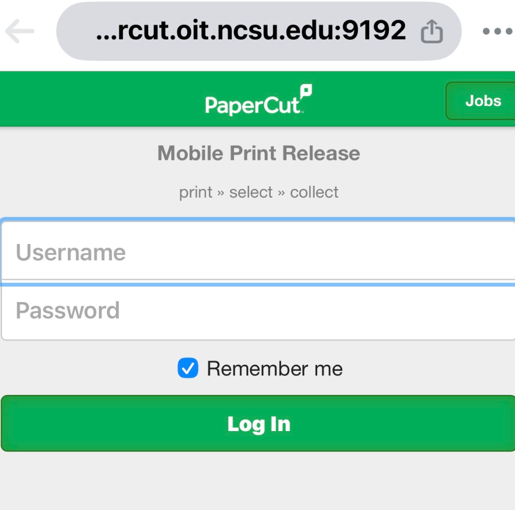 Mobile Login Prompt
