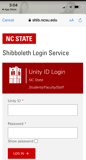 Unity ID Login