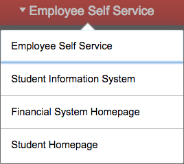 An image of the homepage dropdown selection menu